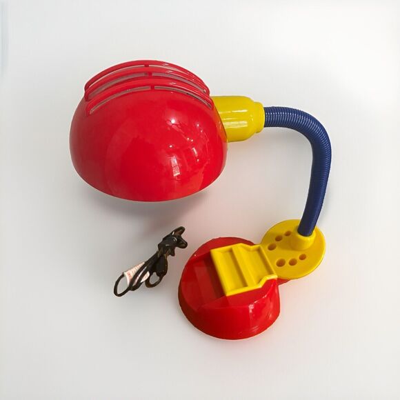 Memphis Milano Gooseneck Desk Lamp Primary Colors Vtg 80s Organizer Sottsass Era - Picture 4 of 10